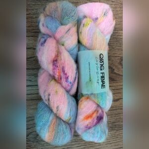 Qing Fibre Melted Baby SuriPeningo 2 Skeins New